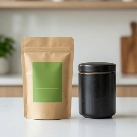 Private label matcha packaging