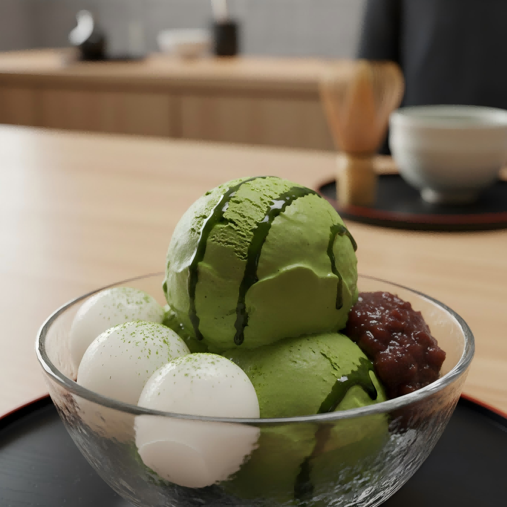 Matcha powder for ice cream and gelato manufacturing.