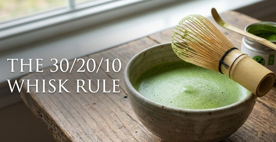 The 30/20/10 Rule for Matcha Foam A perfectly whisked bowl of matcha with thick foam