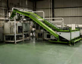 Matcha leaf sorting and refining machine in a tea factory
