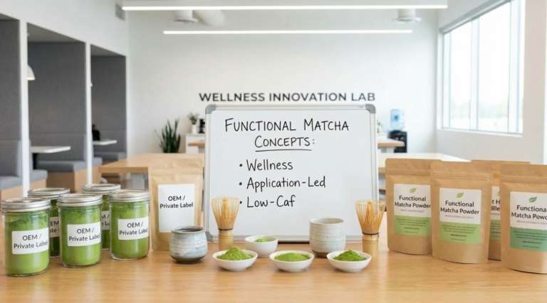 Functional Matcha definition for B2B buyers, covering wellness, low-caffeine, and application-led product concepts.
