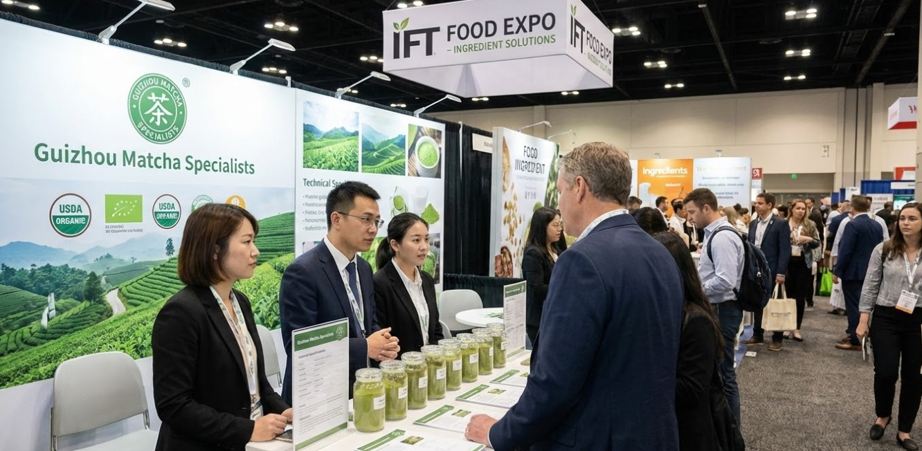 A booth at a professional food ingredient trade show