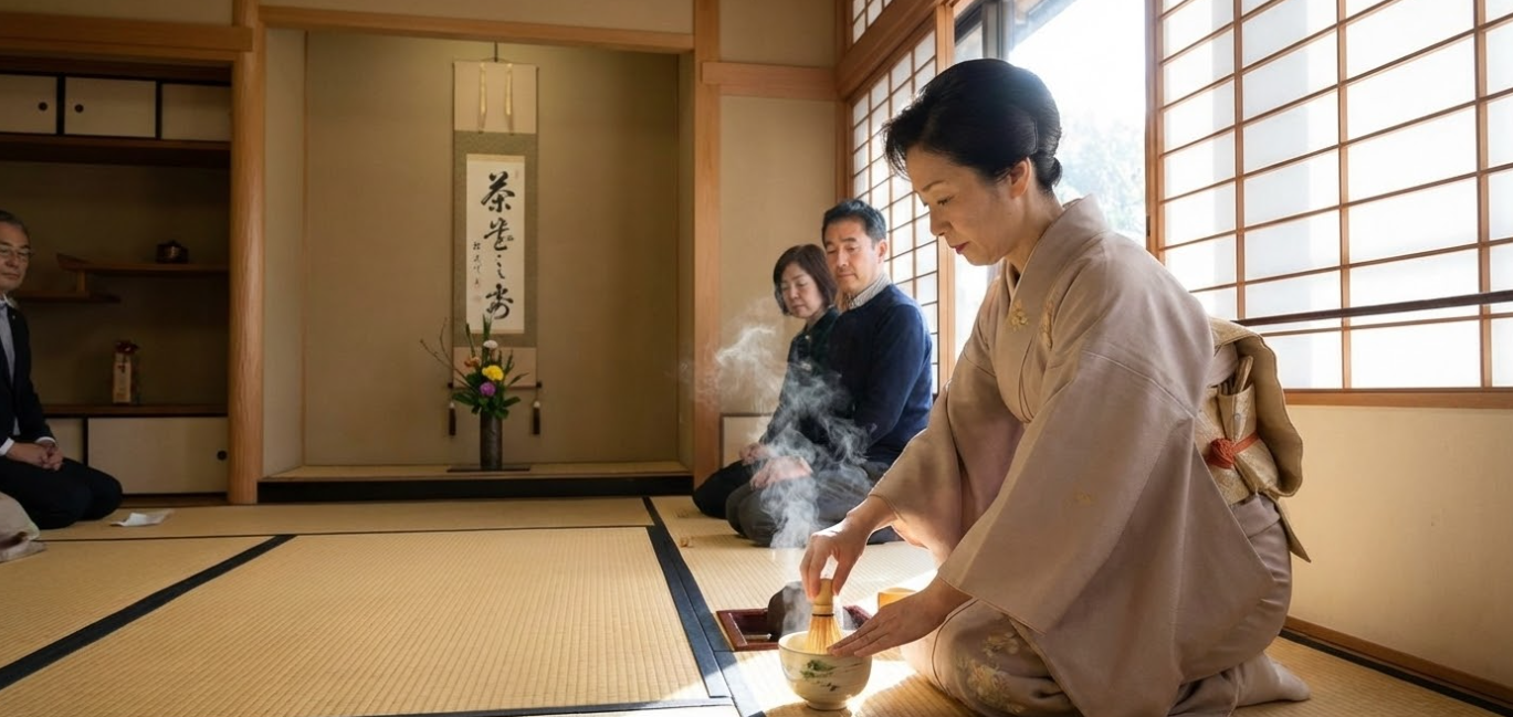 a traditional japanese tea ceremony