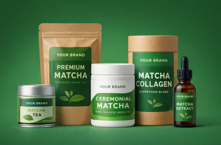 Private label bulk matcha packaging options