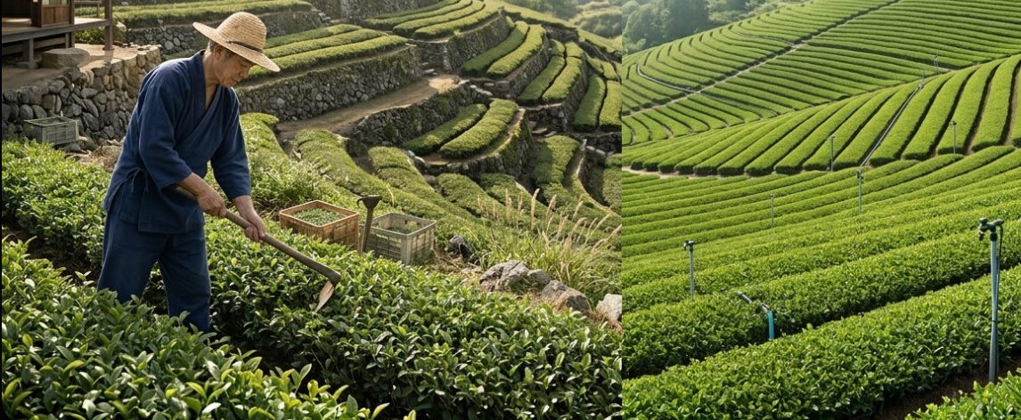 A chart showing the rising global demand for certified organic matcha