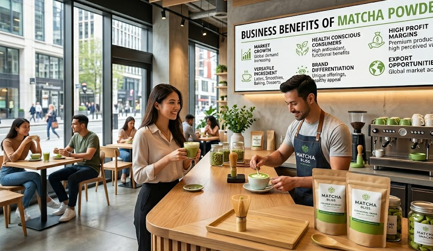 Business benefits of matcha powder